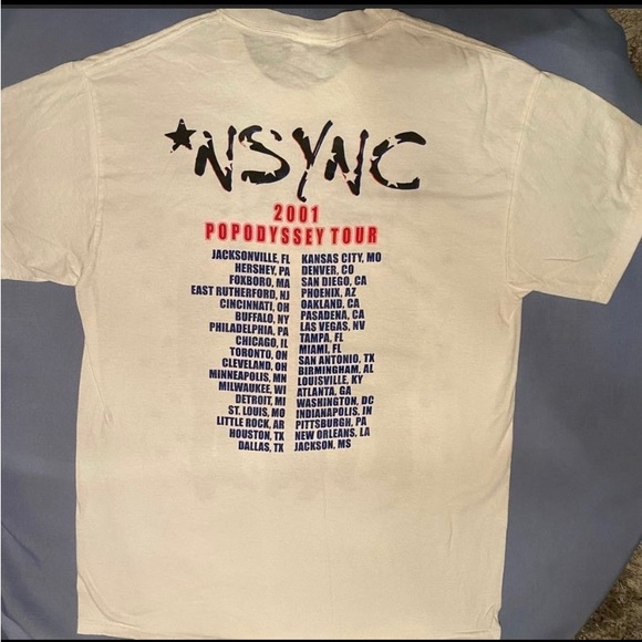 Vintage 2001 NSYNC POPODYSSEY Concert Tour Shirt |Size Medium PRICE IS FIRM!!!!! - Picture 5 of 5
